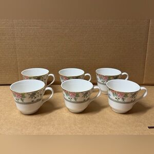 Royal Doulton New Romance Collection Amelia Flat Cups Set Of 6